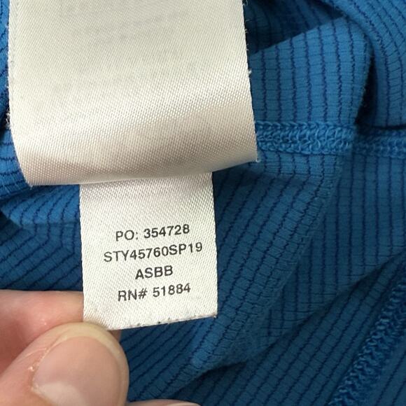 Patagonia Shirt Mens Medium Blue Capilene Layering Outdoor Casual Pullover Crew - Picture 7 of 11